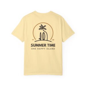 Summer time one happy island Unisex Garment-Dyed T-shirt