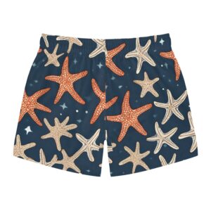 Starfishes dark blue Swim Trunks (AOP)