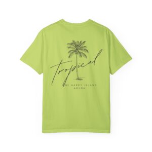 Tropical Tree Aruba Unisex Garment-Dyed T-shirt