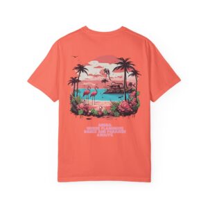Flamingos dance Unisex Garment-Dyed T-shirt