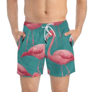 Flamingo pattern Swim Trunks (AOP)