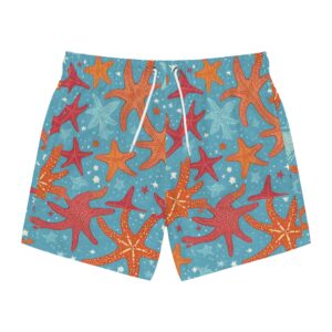 Starfish blue Swim Trunks (AOP)