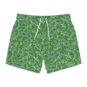 turtle green Swim Trunks (AOP)