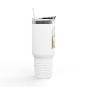 Tropical Flamingo Insulated Travel Mug - 40oz - Perfect for Summer Adventures