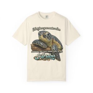 Turtle Side eyed Expression Unisex Garment-Dyed T-shirt